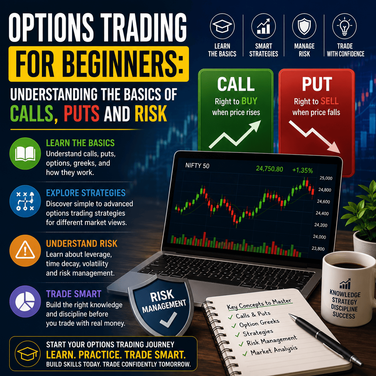 Options Trading for Beginners: Understanding the Basics of Calls, Puts and Risk